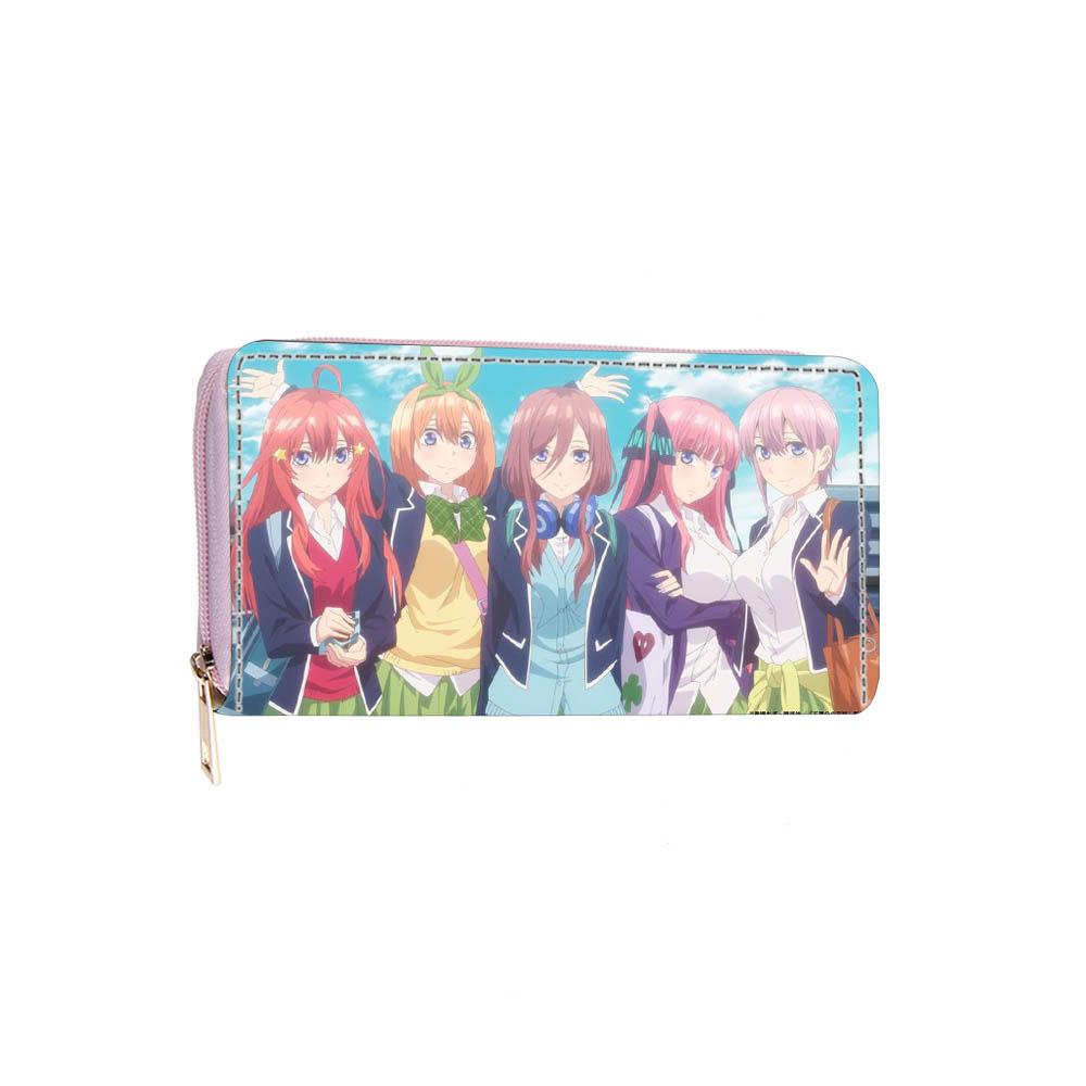 Cartoon beautiful girl long zipper wallet little girl wallet card bag