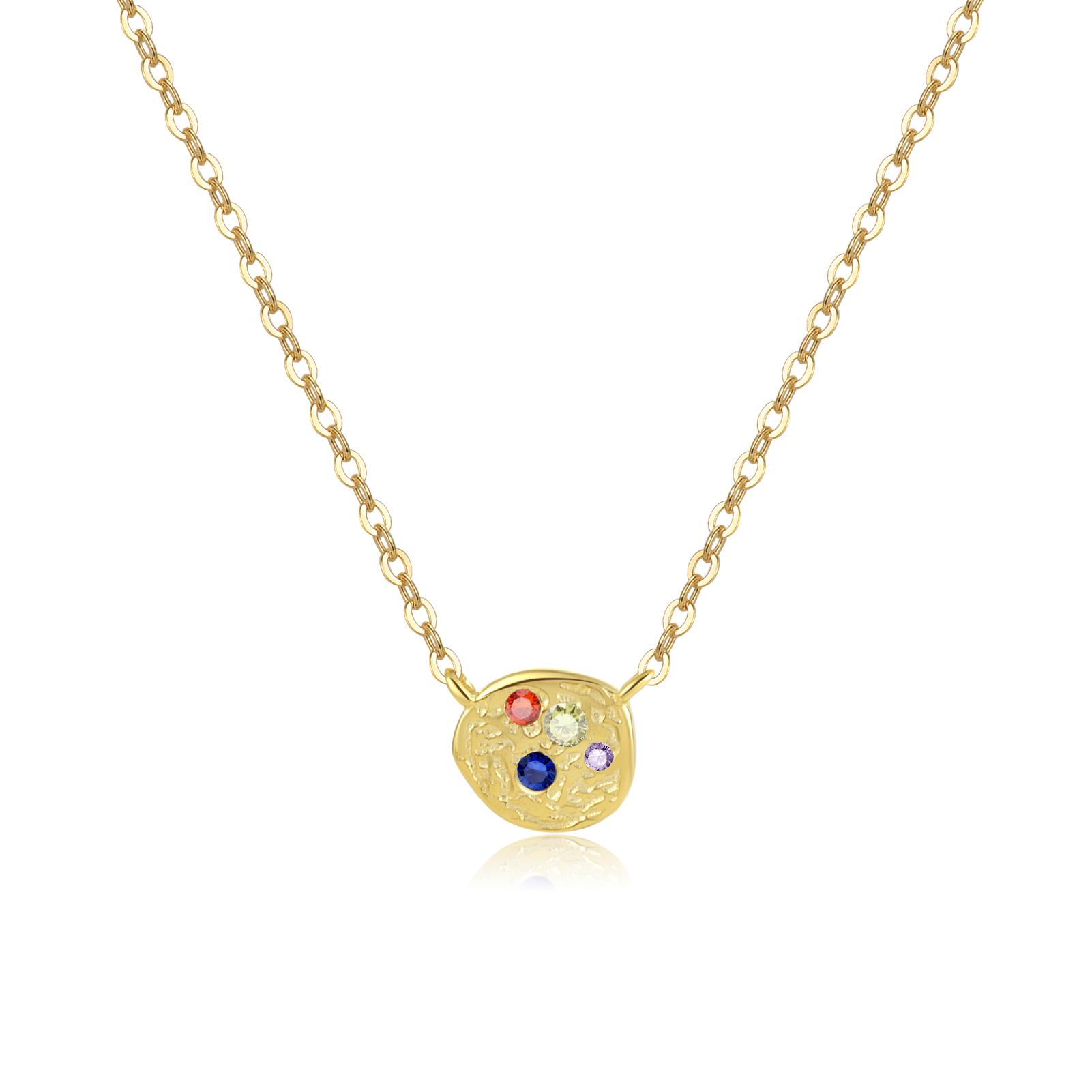 

ANYDYWEN нестандартные монеты CZ Радуга из стерлингового серебра 925 пробы, кулон, длинная цепочка, ожерелье, колье, роскошные ювелирные изделия 2023 M