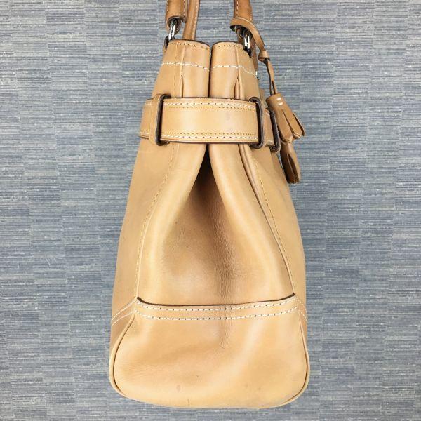Coach Handtasche aus Leder Braun mit Quaste(GEBRAUCHT)