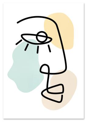 Poster Face Portrait Matisse Modern Art