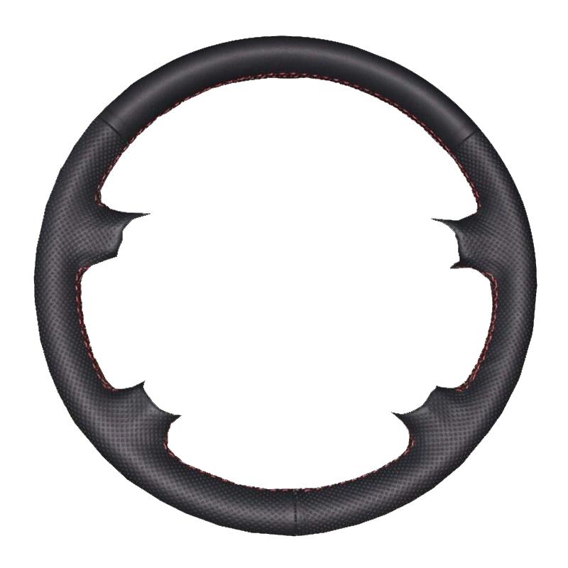 DIY Custom Original Car Steering Wheel Cover For Mitsubishi Outlander 2022-2023 Black Leather Braid For Steering Wheel