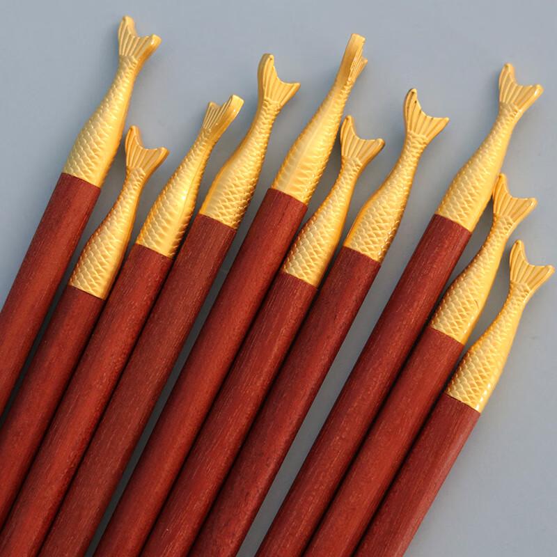 LUVHOO Wenge Wood Mermaid Chopsticks Gift Set