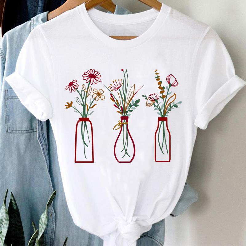 (Asian Size) Tee sweet letter cute Graphic T Shirt Fashion Women Clothing Casual Lady Female Top spring summer Printed Short Sleeve T-shirts