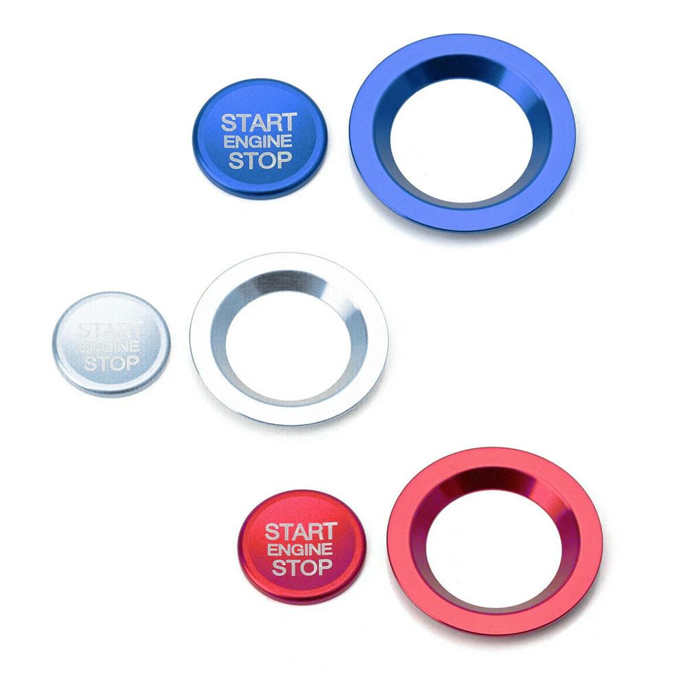 IPUDIS Car Start Stop Engine Ignition Push Button Ring Cover