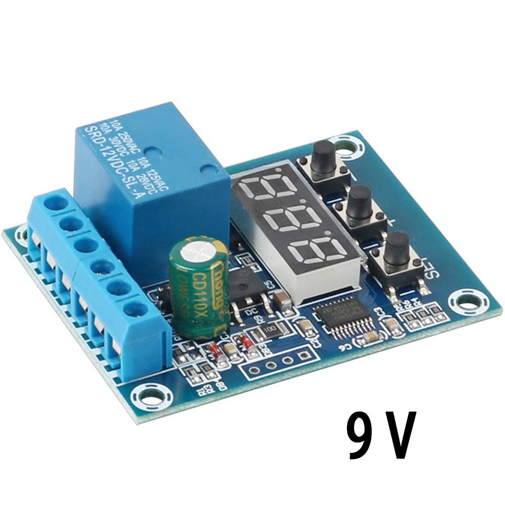 DC 9V 12V 24V Digital Voltage Control Relay Module Relay Switch Control Board LED Voltmeter Charging Discharge Protection Board