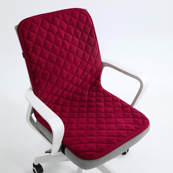 Plyšový sedák s nastavitelným designem Měkká pohodlná podložka na židli Odnímatelný skládací polštář opěrky zad