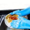 A Pair of Reusable Silicone Gloves Suitable for Home Kitchen Cleaning