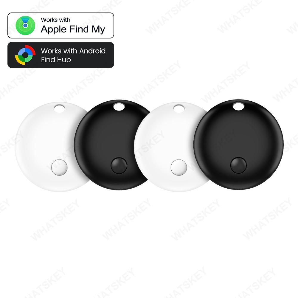 1-4Pack Mini Gps Dual System Tracker For IOS Android Google Find Hub App Item Finder Bag Key Locator Smart Bluetooth Tracker