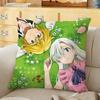 AnimeThe SSeven Deadly Sins Cushion Cover Soft Durable Reversible Pillow Cover Home Car MultiScene Daily Comfort Pillowcase