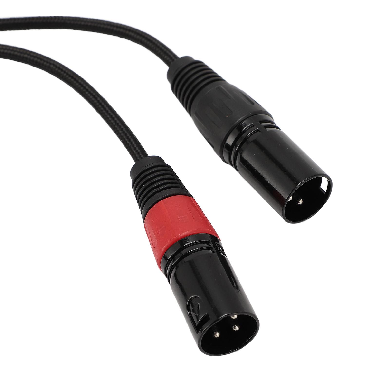 

Звуковой кабель Type C - XLR 32 бит 384 кГц Plug and Play Type C - 2 XLR Male Кабель для усилителя мощности для 2m / 6.56ft