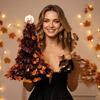 Halloween Witch Hat and Pumpkin Hat Decorations with for Outdoor Yard Gate