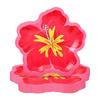 10Pcs Hibiscus Flower Pattern Hibiscus Paper Plates Disposable Dessert Plates  Spring Party Supplies