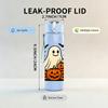 1PC Ghost Pumpkin Halloween 750ml Color Plastic Sports Water Bottle Leakproof Flip Straw Lid Suitable for Sports Office Home Use