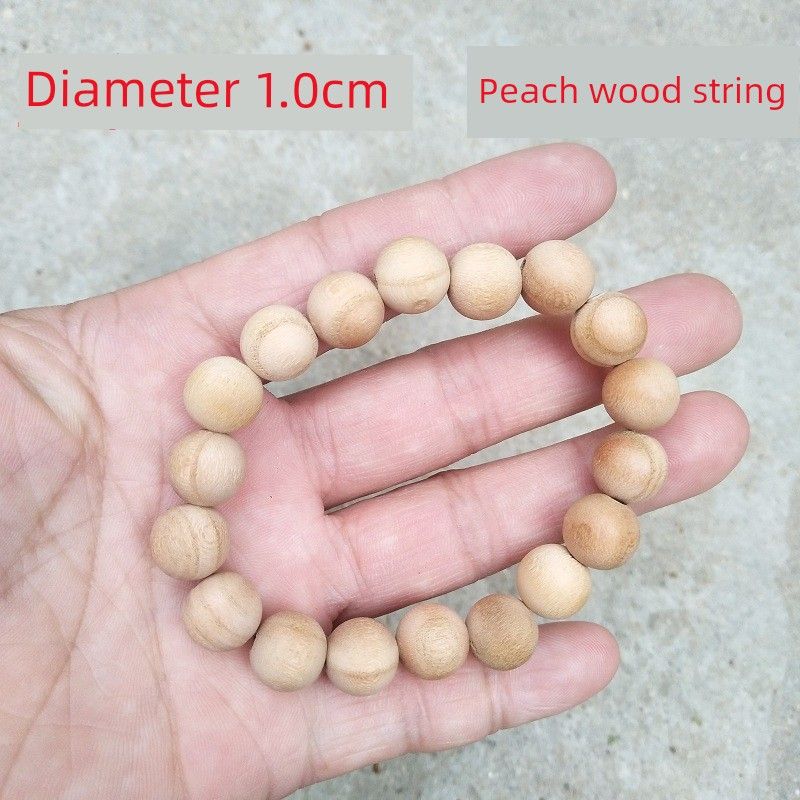 

Бусины из персикового дерева Неокрашенные Бусины Будды Браслет из персикового дерева с киноварью Браслет-розарий Брелок для взрослых и детей Портативный Diameter 1.0cm bracelet -18 6.5mm