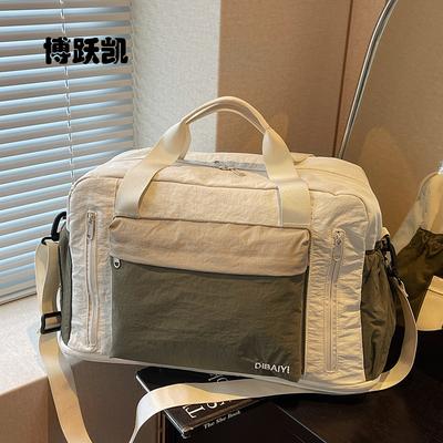 Fashion Travel Bag, Large Capacity, Women's Portable and Light Business Trip Duffel Bag, Men's Expanded Messenger Sports Storage Fitness Bag