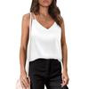 Women's New Summer Solid Color V-neck Camisole Loose T-shirt Top