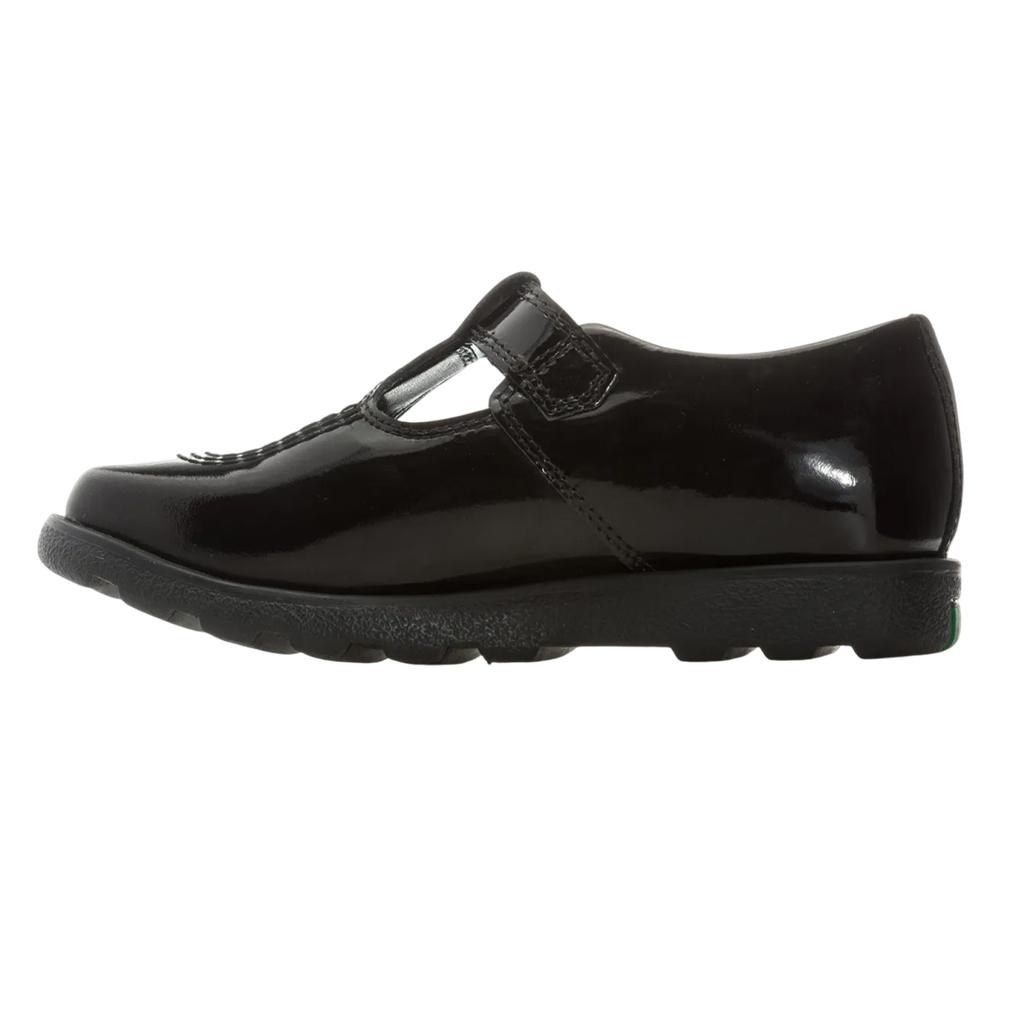 Kickers Dívčí boty Fragma z lakované kůže s T-páskem