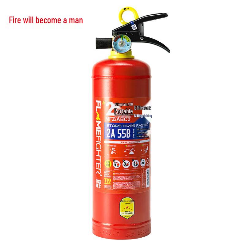Flame Warrior 2kg Dry Powder Fire Extinguisher