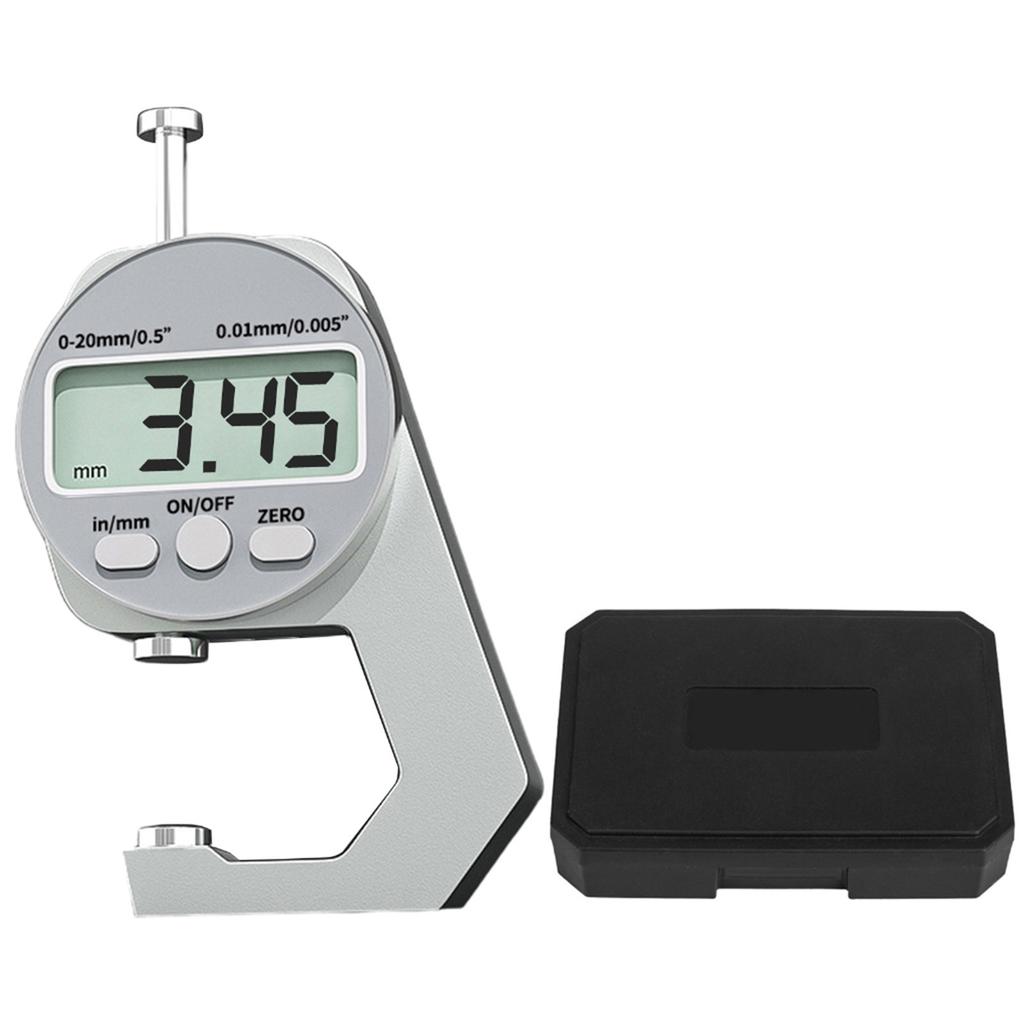 Precisions Digital Thickness Gauge High Accuracy Electronic Micrometer with Clear LCD Display Precise Thickness Meter
