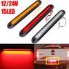 2PCS New 12-24V 15LED Tail Rear Lamp for Trailer Truck Lorry Pickup-Brake/Stop/Turn Lights Light Bar Strip Back Up Lights 1