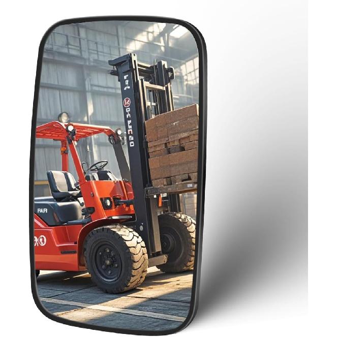 

9.3x5.3 Forklift Rearview Mirrors, Universal Truck Rearview Mirror, Ideal for Forklift/tractor/Golf Cart/Truck/Car/Trailer/RV/Motorhome/Boat FM235-1PCS