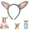 Zoo Animals Ears Headband Jungle Safari Plush Ears Hair Hoop Halloween Cosplay Party Costume for Adult Kids Gift