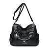 Genuine Brand Leather Shoulder Bag Casual Tote Bag Fashion Design Handbag Daily Commuter Messenger Bags Female Solid Color Purse