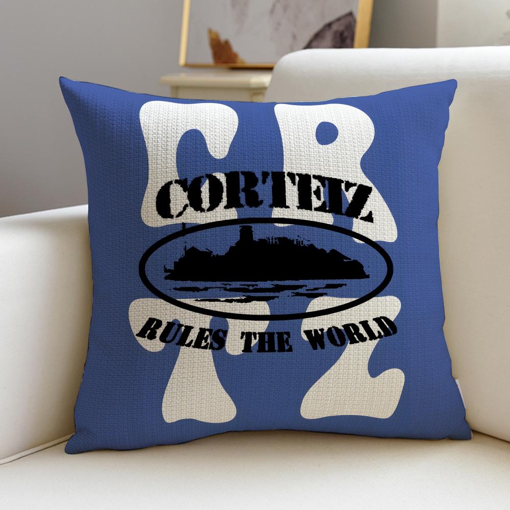 Street CCorteizS Cushion Cover Breathable and Skinfriendly Linen Pillowcase Square Removable and Washable Cushion