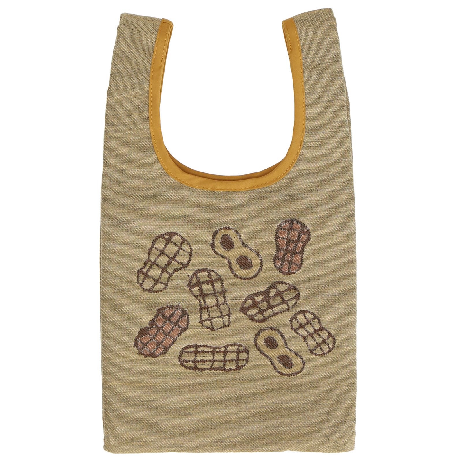 47 Японская сумка «Заново открывая Японию» 44703801 Унисекс 44703812A Охристый [Чиба: Арахис] Прибл.. 20 см Ш x 22 см В x 8 см Г Высота ручки: приблизительно. 12см