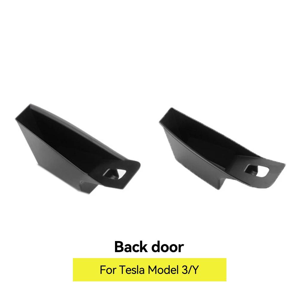 2Pcs Car Door Handle Storage Box Side Door Box Armrest Holder Organizer Container Pocket Storage Box Holder For Tesla Model3 Y