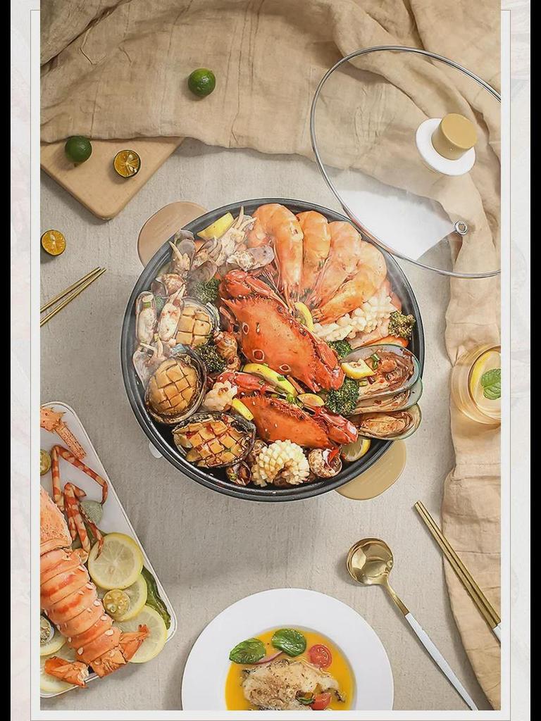 Multifunctional Mini Electric Cooking Pot - All-in-One Hot Pot for Solo Cooking