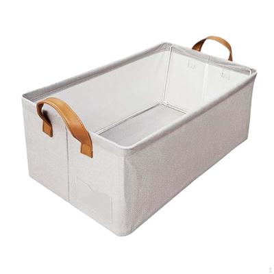 Clothing Storage Container Cube Bin Basket with Metal Frame for Bra Laundry
