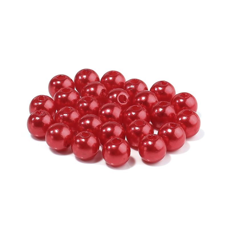50-1000pcs/Lot 3/4/5/6/8/10/12mm Round Acrylic Plastic Beads ABS Imitation Pearl Beads Loose Spacer Bead For Jewelry Making