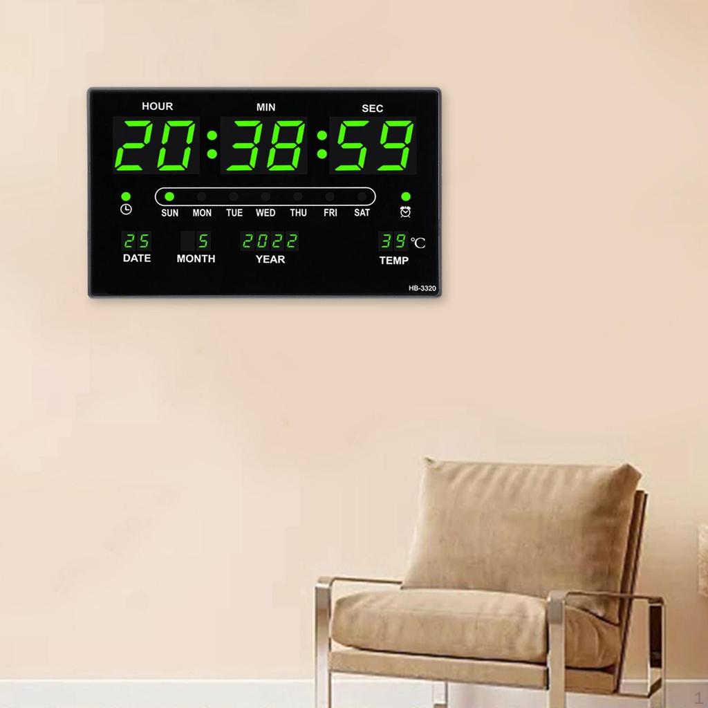 Digital Clock LED Display Electronic Alarm Clocks for Living Room