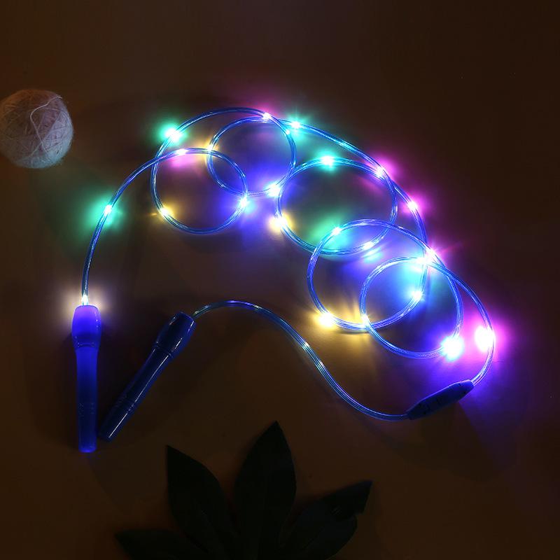Corda da Salto LED per Bambini con Luci Lampeggianti Sette Colori - Nuovo Giocattolo Notturno