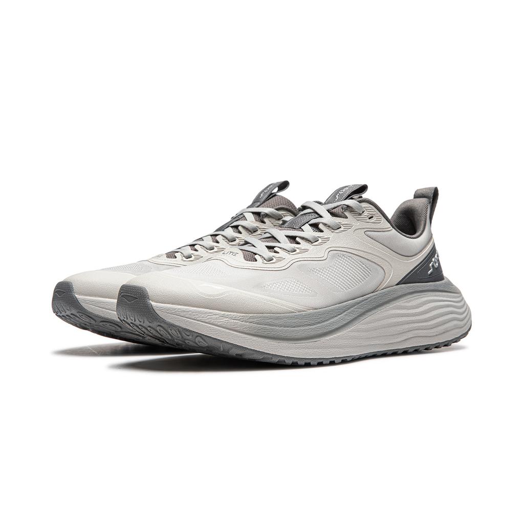 Li Ning Soft Lite Breathable Lightweight Non-Slip Casual Shoes Men Sneakers Light-Smoke-Gray AGLU033-2