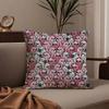 Cute Cockatiel Pillow Case Anti-dustmite Pillowcase Invisible zipper silky short plush Sofa cushion cover