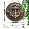 Nautisches Anker Metallschild Rustikales Bootshaken Schild Küsten Wanddeko Für Zuhause Café Restaurant