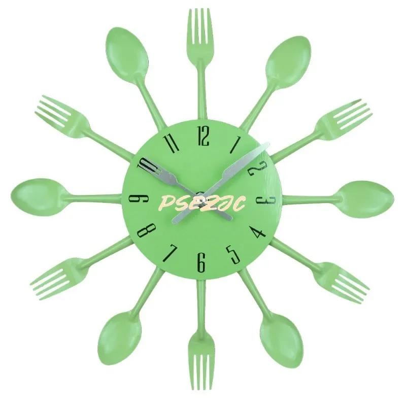 12 Inch Restaurant Kitchen Personalized Metal Creative Wall Clock Living Room Clock Minimalist Art Waterproof Quartz Wall Clock