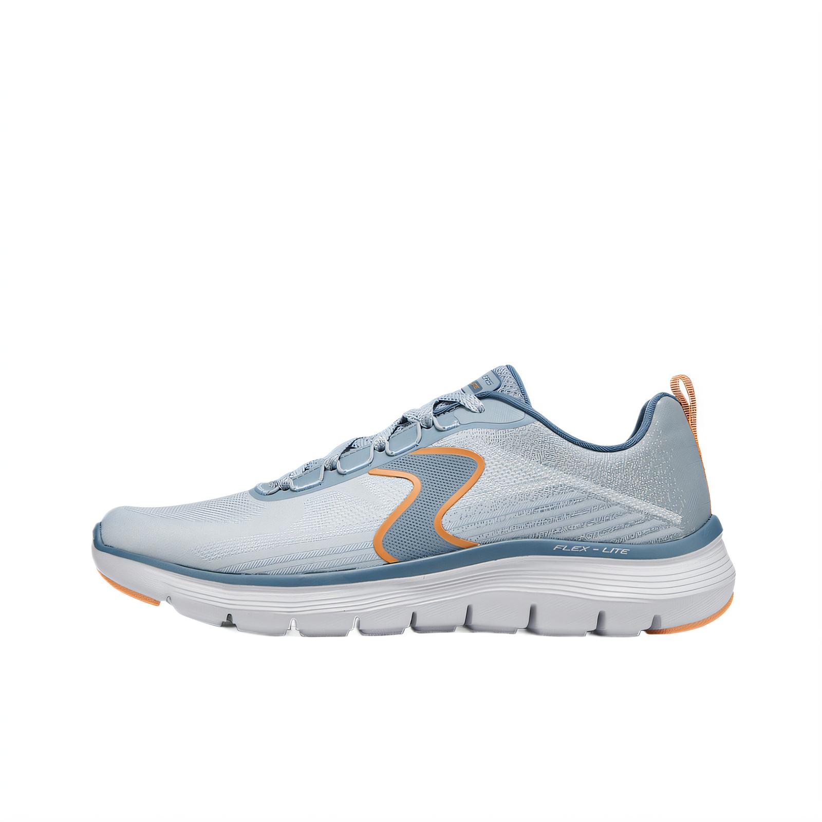 Skechers Sport Comfortable Durable Low-Top Casual Shoes Men sneaker Gray Orange 232828-GYOR 40