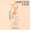 Cute Enamel Garland Keychain Women Girls Flowers Key Ring Pendants Handbag Decor Diy Handmade Jewelry Gifts