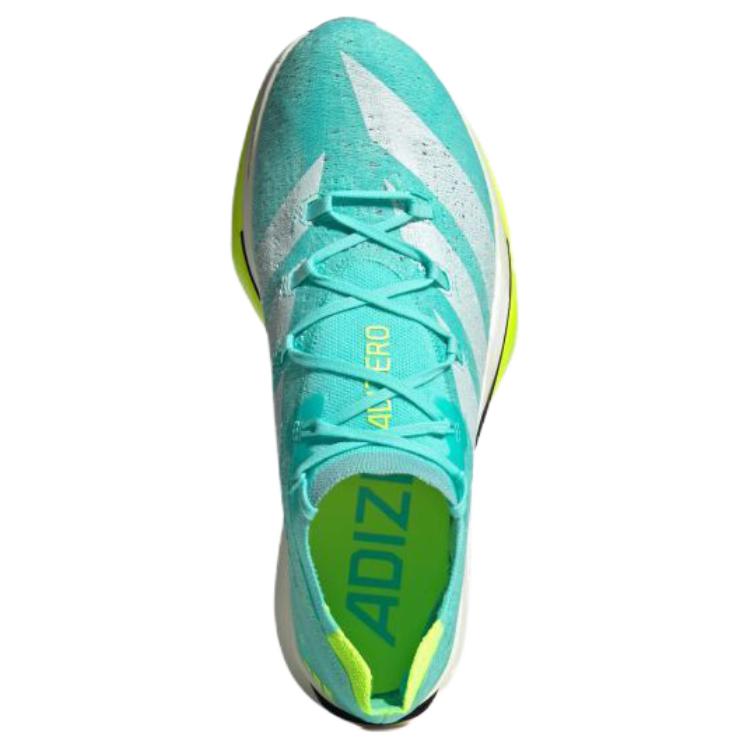 Adidas Adizero Prime X 3.0 Strung Flash Aqua Lucid Lemon Unisex Sneakers Blue Zero-Metallic JR2598