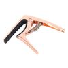 Gitarren-Kapodaster Metall 3 in 1 Tragbar für Akustik- und E-Gitarren Ukulele-Zubehör Roségold