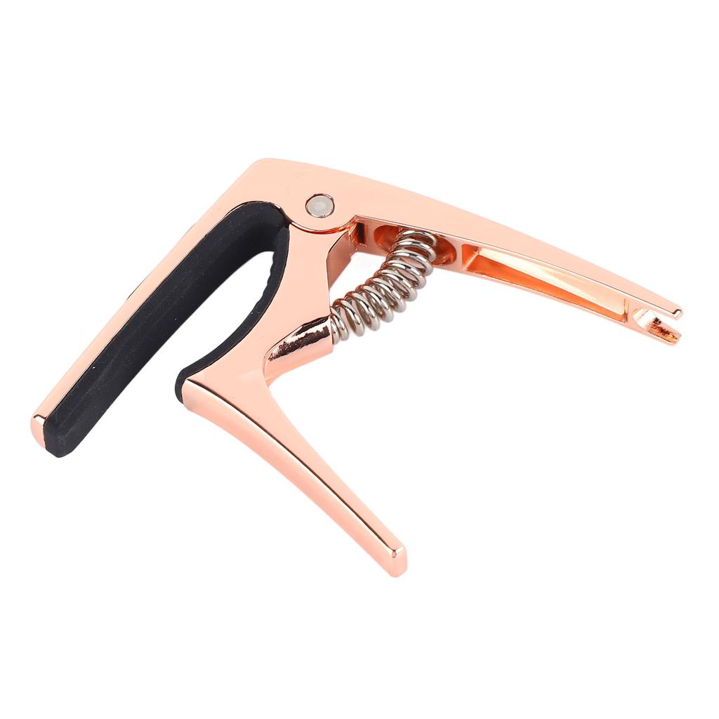 Gitarren-Kapodaster Metall 3 in 1 Tragbar für Akustik- und E-Gitarren Ukulele-Zubehör Roségold