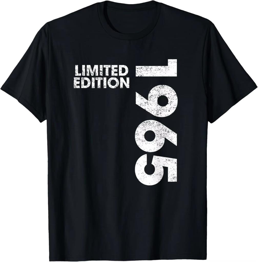 T-shirt d'été pour hommes Vintage 1965 Imprimé T-shirts T-shirt surdimensionné Haut Vêtements pour hommes Streetwear d'extérieur Manches courtes Pull