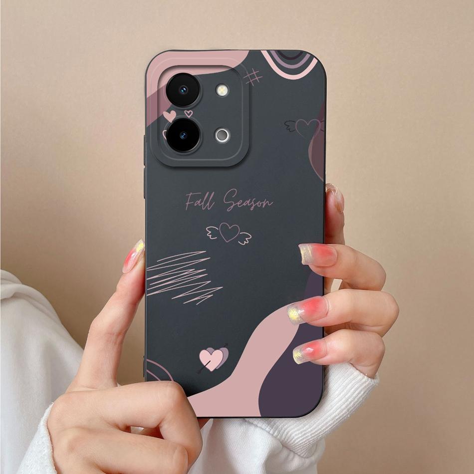For Vivo Y28 Y28S Case Simple Butterfly High Quality Liquid Silicone Back Cover For Vivo Y 28 4G 5G Full Protection Phone Shell
