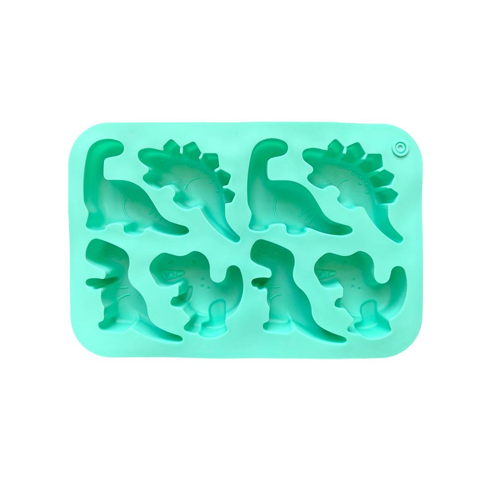 1pc 8-cavity Silicone Mold 3D Dinosaur Shaped Chocolate Candy, Pudding, Cookies, Mold Making, Cake Baking Utensils