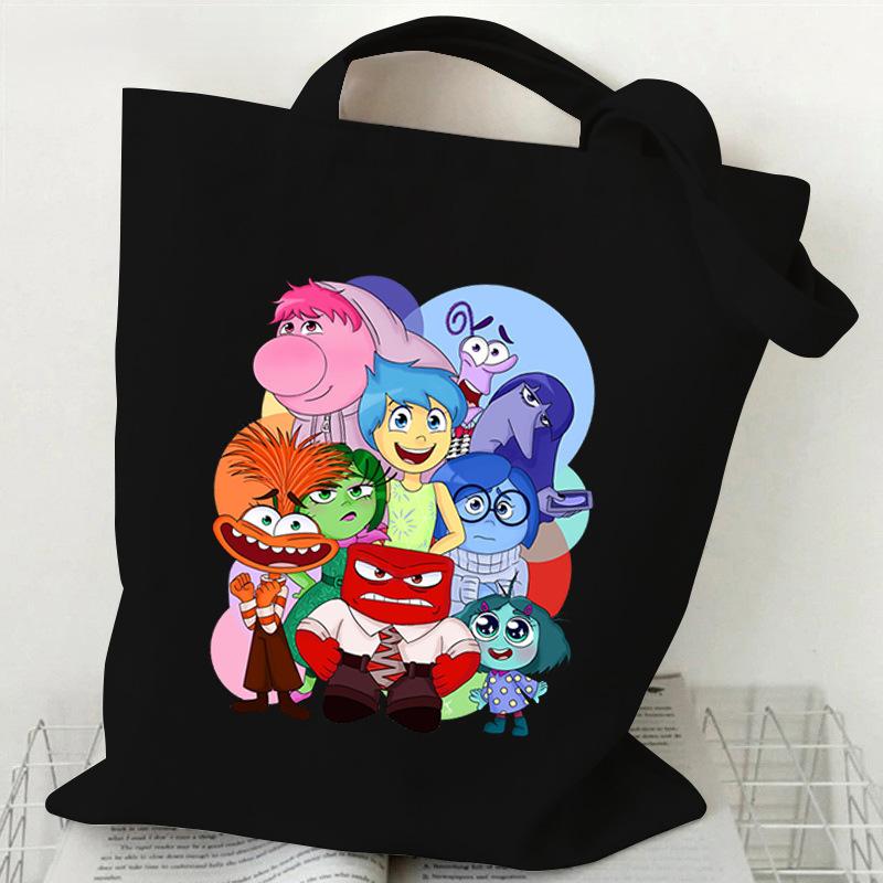 Animation Peripheral Cartoon Printing Messenger Bag Canvas Bag Leisure Large Capacity Women'S Shoulder Shopping Bag