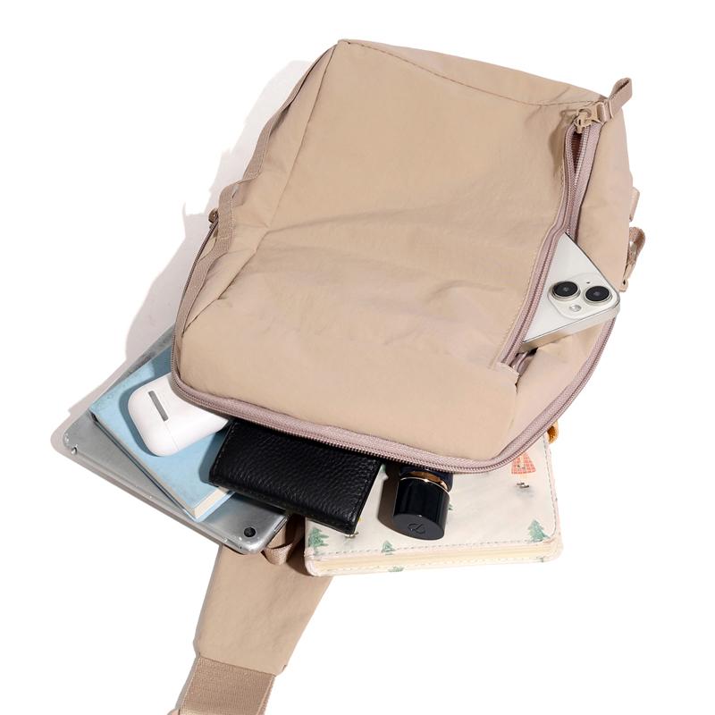 Travel Crossbody Bag Women's Chest Bag Solid Color Shoulder Bag