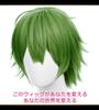 CaseEden Cosplay Wig, Premium Short, 30cm, Heat Resistant, Dark Green, WIG6189